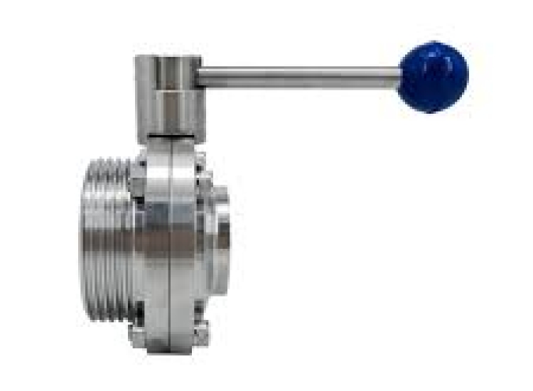 VAN BƯỚM INOX VI SINH – ĐẦU HÀN / ĐẦU REN NGOÀI  EUROBINOX | BUTTERFLY VALVES – WELDING AND MALE ENDS