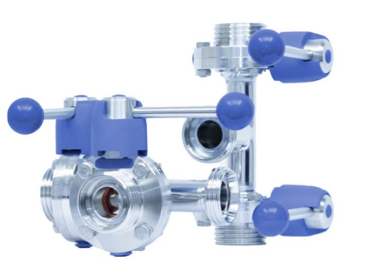 VAN BƯỚM INOX VI SINH CHỮ T M&S|M&S-T-butterfly valves