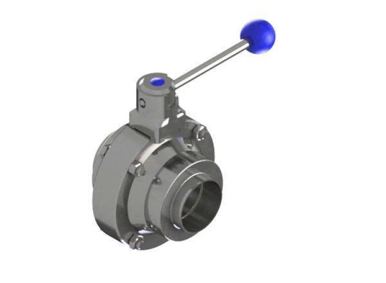 VAN BI INOX VI SINH M&S TAY GẠT KẾT NỐI HÀN |M&S BALL VALVES
